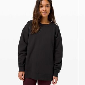 NWOT Lululemon Perfectly Oversized Crew Black (Second Release)